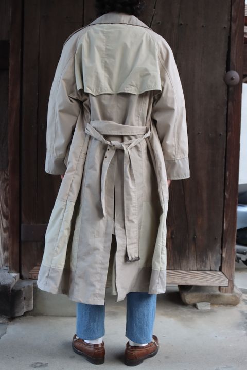 SEEALL RECONSTRUCTED TRENCH COAT(SAU23 CT601) MIX style. 2022.03.17.