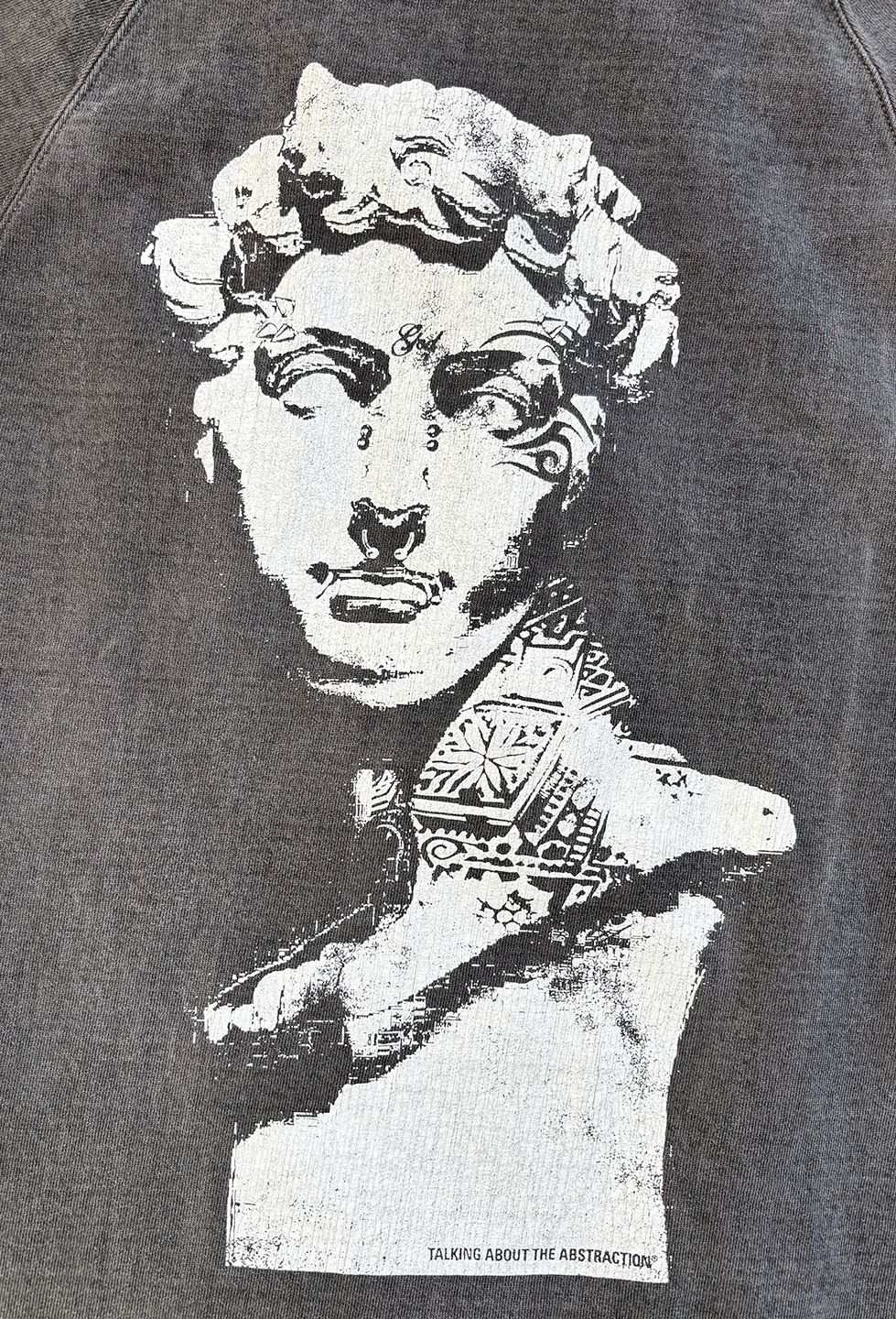 トーキングアバウト ジ アブストラクション 25AW OVER DYE PRINT RAGLAN TEE(2526AW-LS-002)MICHE☆新作発売！