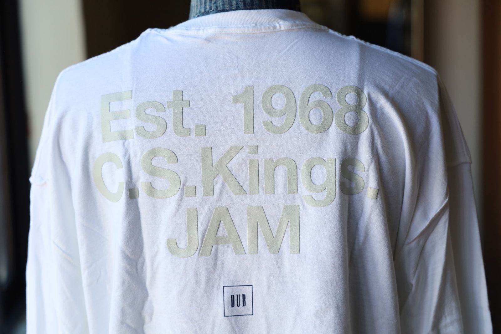 イズネスミュージック 25AW DUB EST LONG SLEEVE T-SHIRT (IMP6_15_DUBESTLS01) WHITE