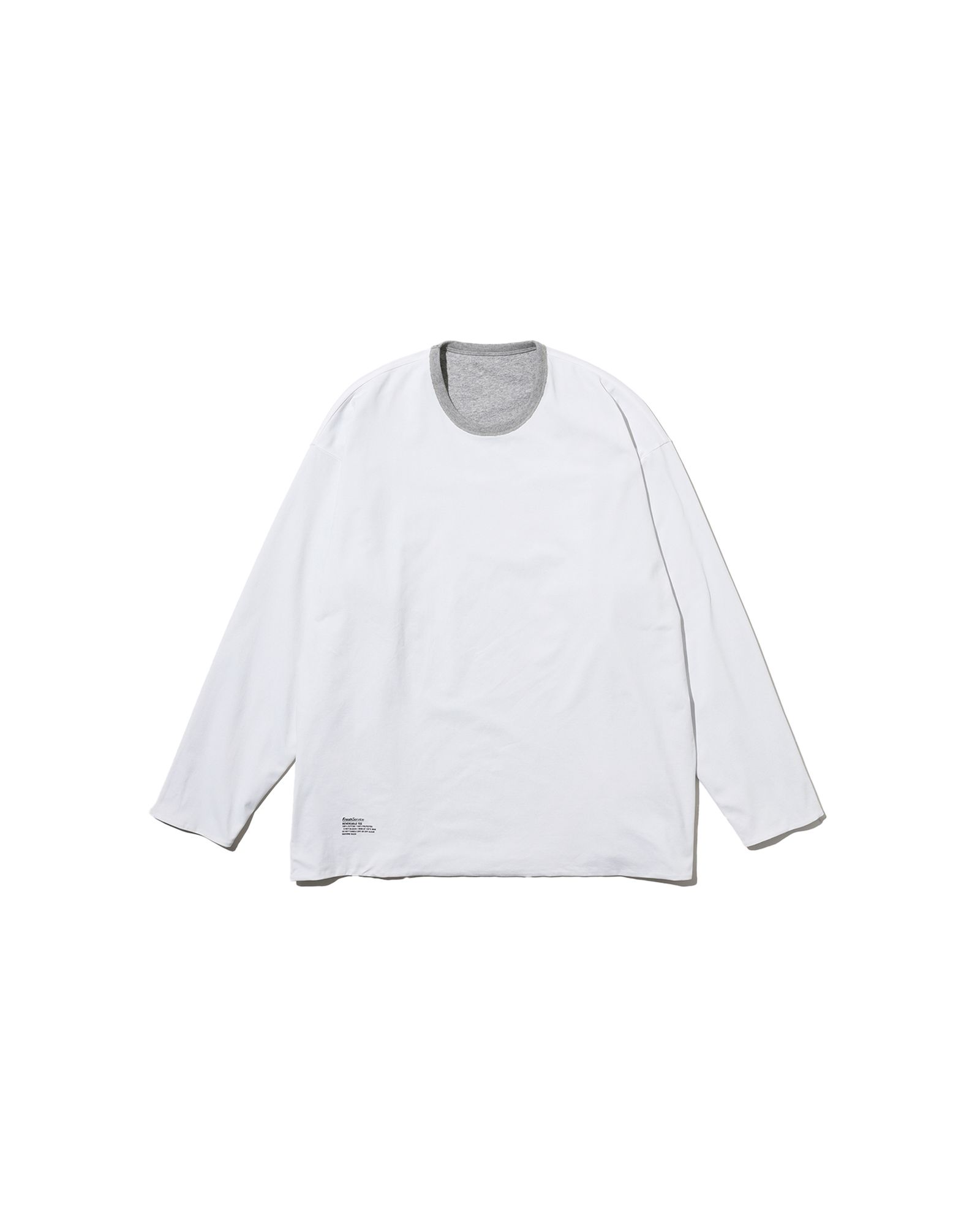 フレッシュサービス REVERSIBLE L/S TEE (FSC252-70041)H.GRAY