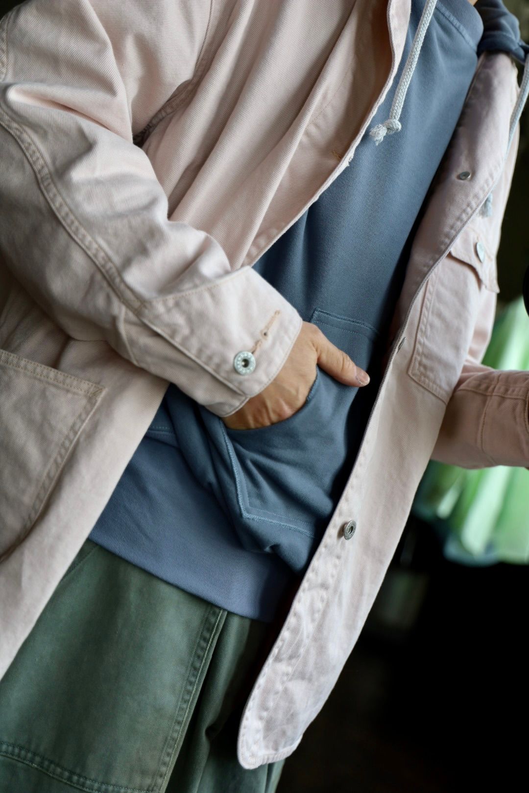 FOUNDOUR ファウンダ 25SS COVERALL JACKETスタイル