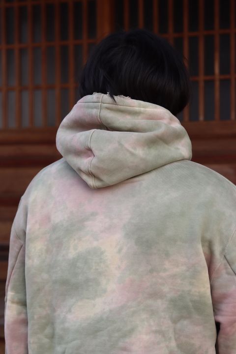 doublet WASTE VEGETABLE DYED HOODIE(22SS28CS209) style.2022.1.15.