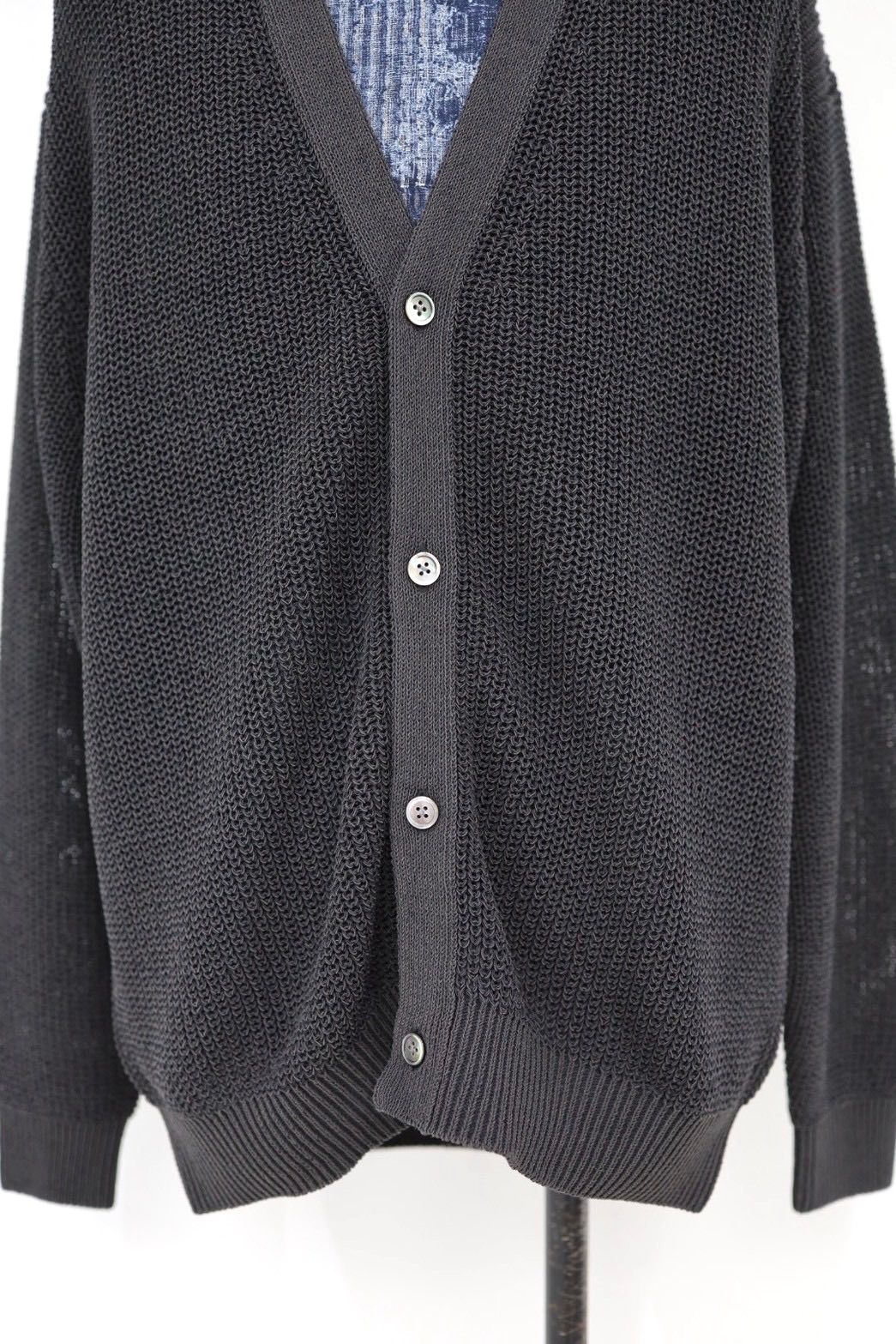 グラフペーパー26SS Coiled Wool Nylon Cardigan(GM261-80434)CHARCOAL☆2月28日(土)発売！