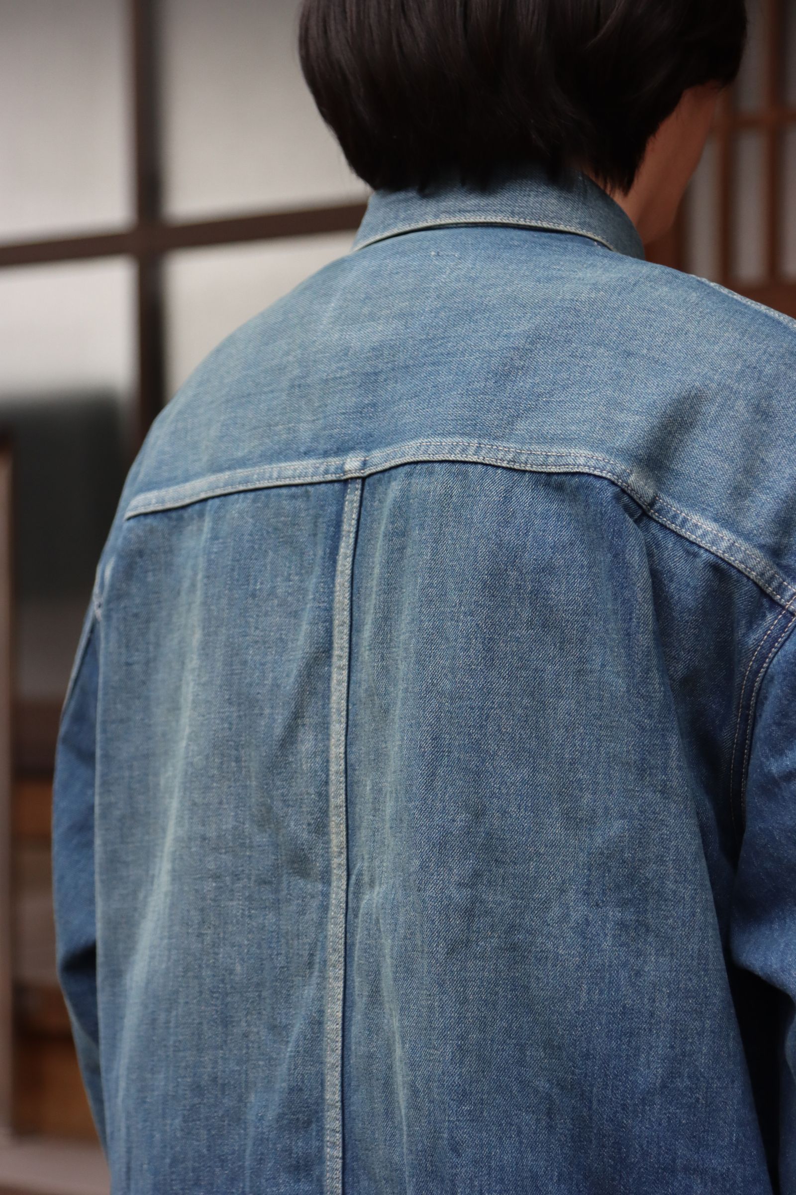 Graphpaper 22SS Selvage Denim Jacket(GU221-30025B)DARK FADE style