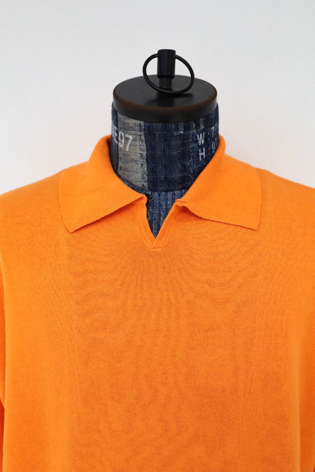 イズネス 26SS Knitted Polo Shirt (26SS_44_1008SSPOLO01)ORANGE☆新作発売！