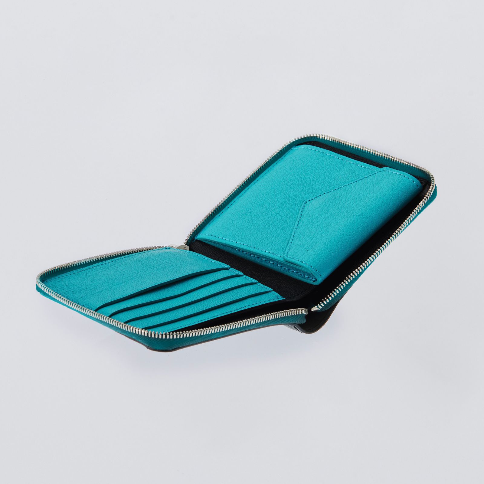 XOLO JEWELRY ショロジュエリー / Round Zip Wallet (XOWC002TEA) TEAL