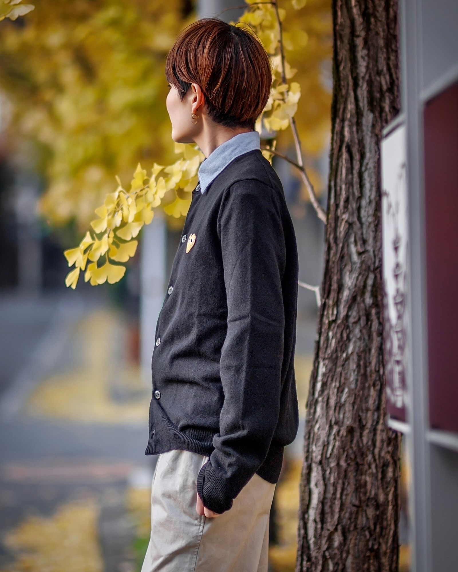 PLAY COMME des GARCONS 新作ROUND NECK CARDIGAN style.2024.12.9