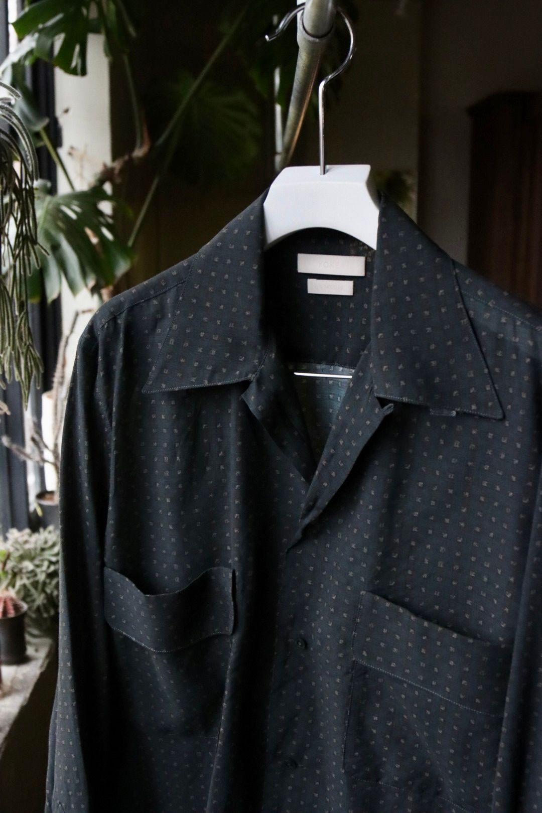 YOKE - ヨーク24SS PIXEL LOW PLAID OPEN COLLAR SHIRT YOKE - ヨーク24SS PIXEL LOW PLAID OPEN COLLAR SHIRT