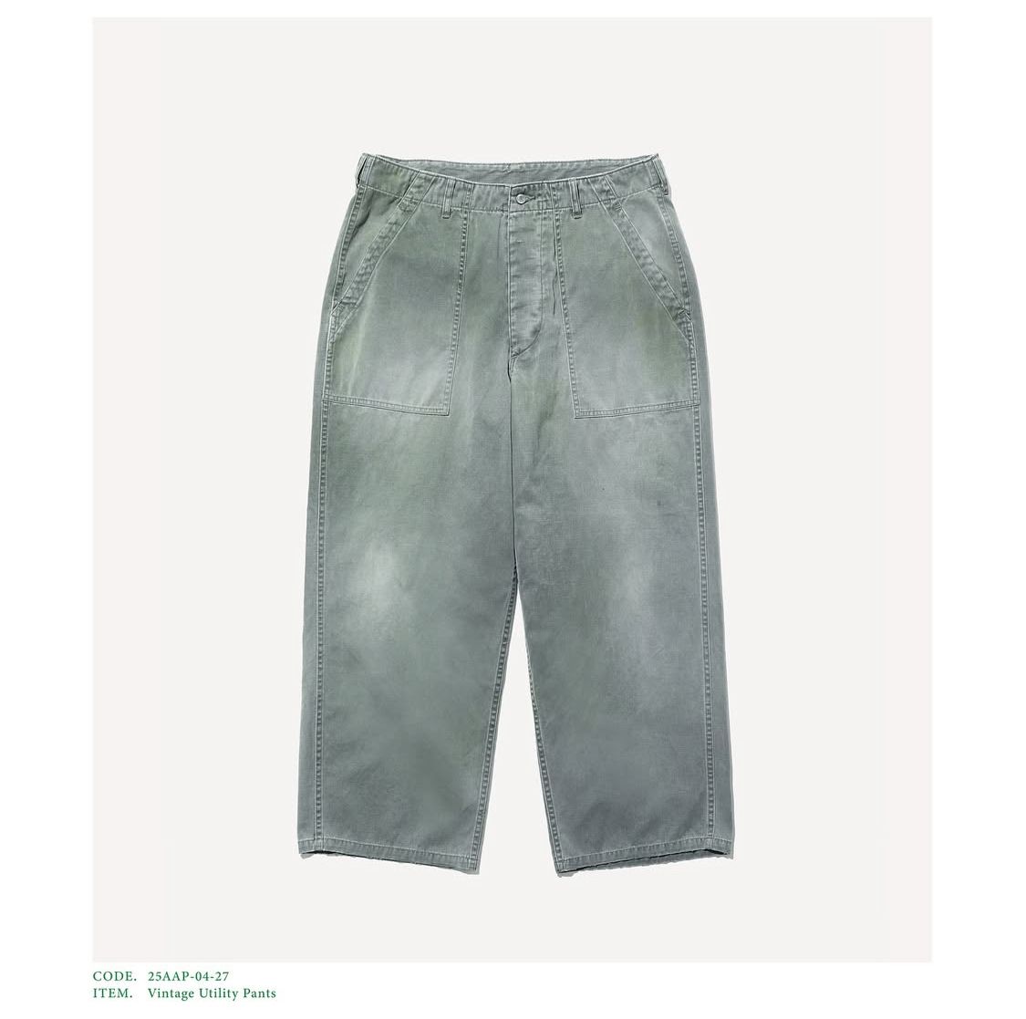 A.PRESSE - アプレッセ2025 STYLE2 Vintage Utility Pants(25AAP