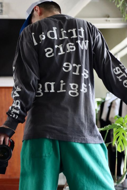 ©SAINT M×××××× LS TEE TWAR"BLACK"style.