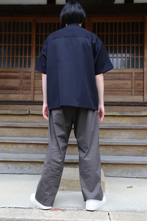 Graphpaper Selvage Wool S/S Oversized Box Shirt(GM212-50260) style.2021.6.20.