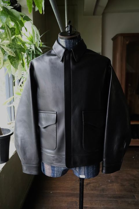 アプレッセ 2025 STYLE2 Leather Type A-2 Flight Jacket(25AAP-01-12)BLACK☆9月27日(土)発売！