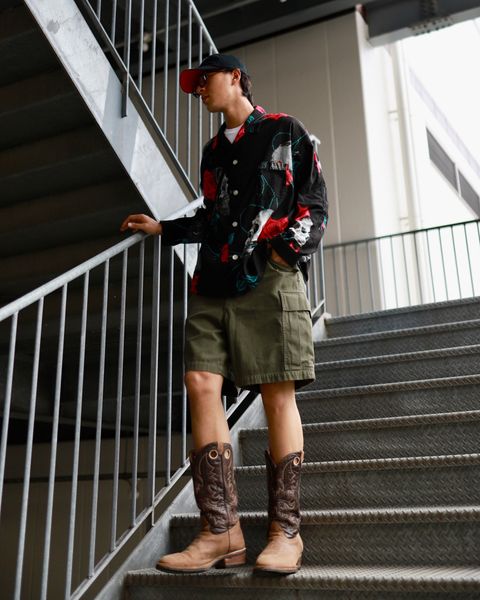 ©SAINT M×××××× ×WILDSIDE YOHJI YAMAMOTO PAJAMA SHIRT markスタイル