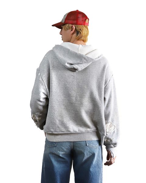セントマイケル 24SS 新作DAMAGE HOODIE style 2024.3.8
