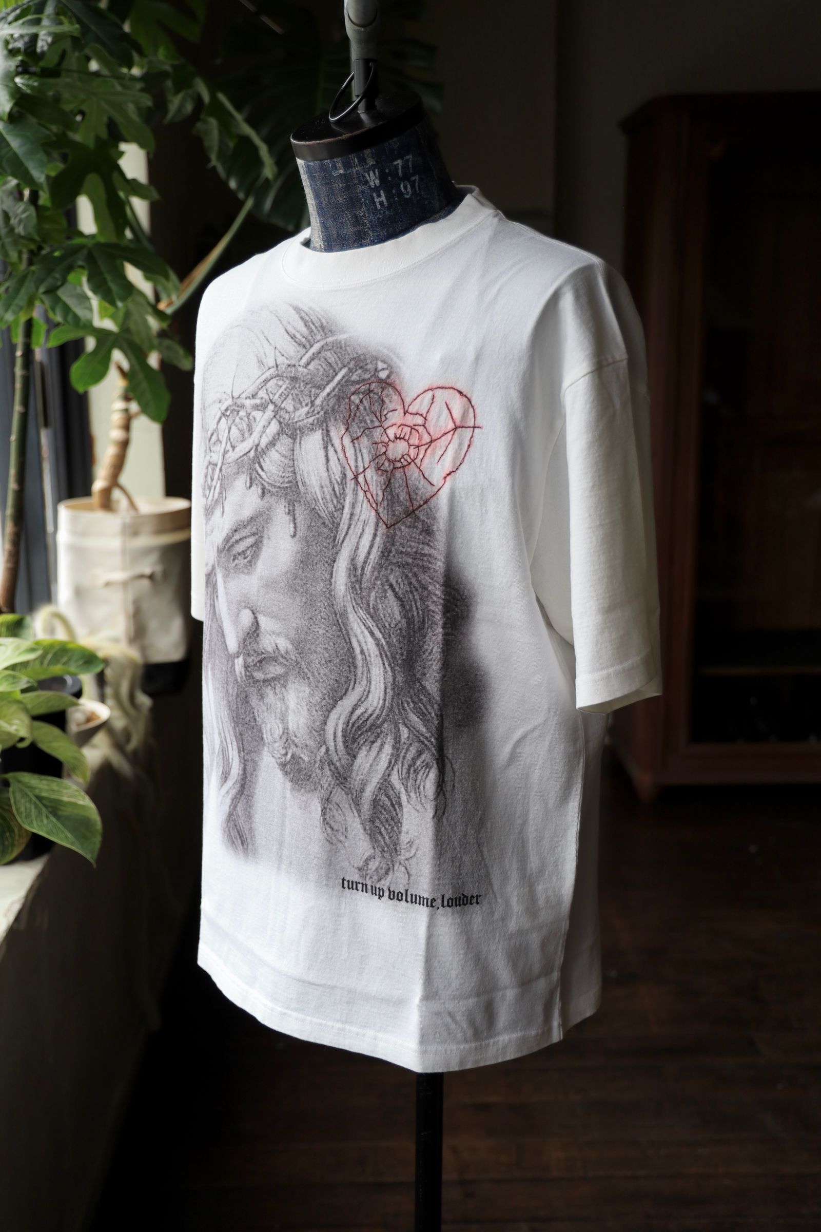トーキングアバウト ジ アブストラクション 25SS SMUDGE T-SHIRT GOD(NPT-T-008)生成