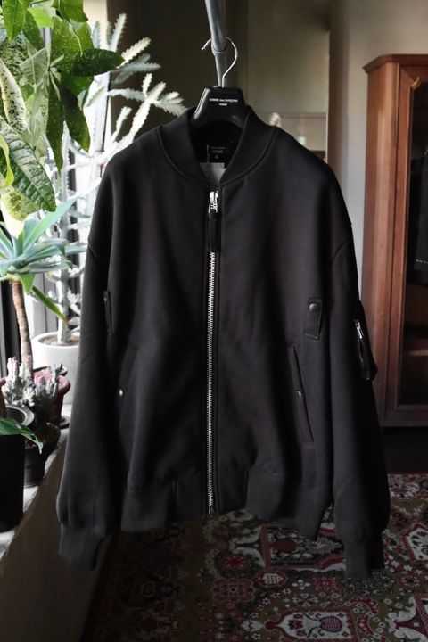 コムデギャルソンオム25FW 綿ウール裏毛ジャケット(HP-T021-051)BLACK☆11月1日(土)発売！