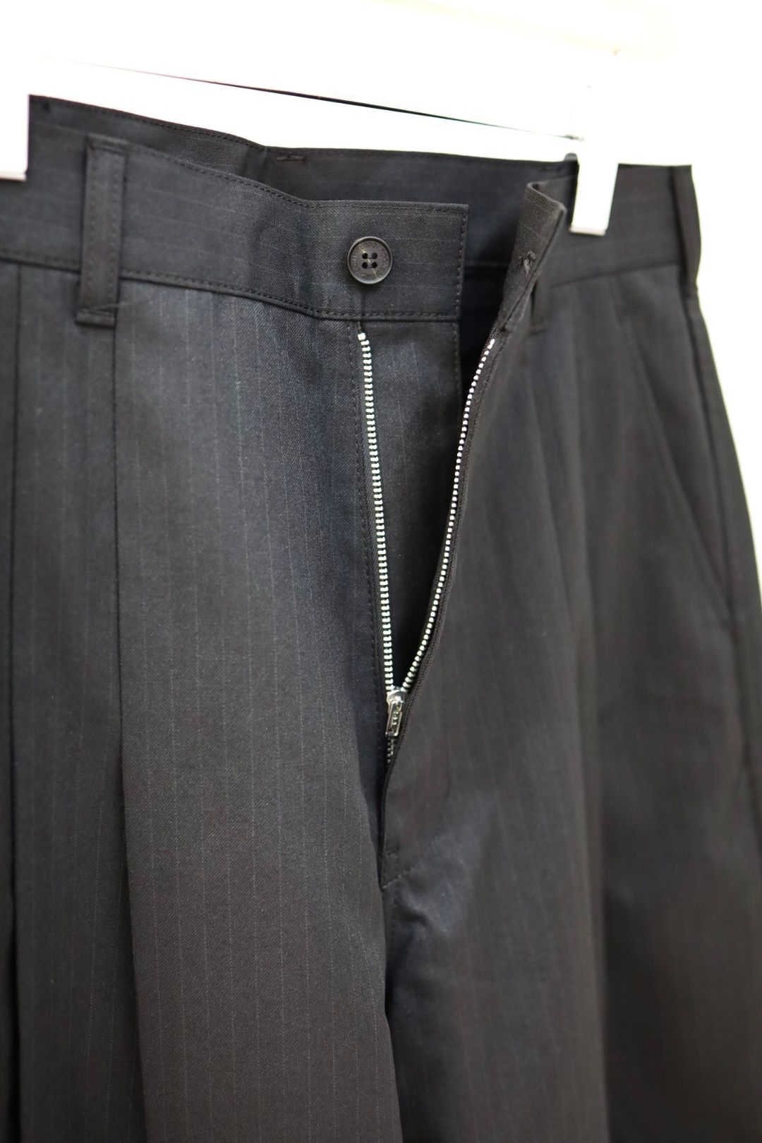 コムデギャルソンオム26SS エステルウールツイルパンツ(HQ-P005-051)BLACK☆2月6日(金)発売！