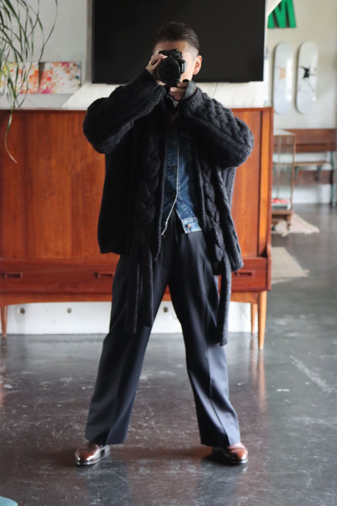 Ets.MATERIAUX マテリオ セレモニーパンツ"NAVY"size:2 style.