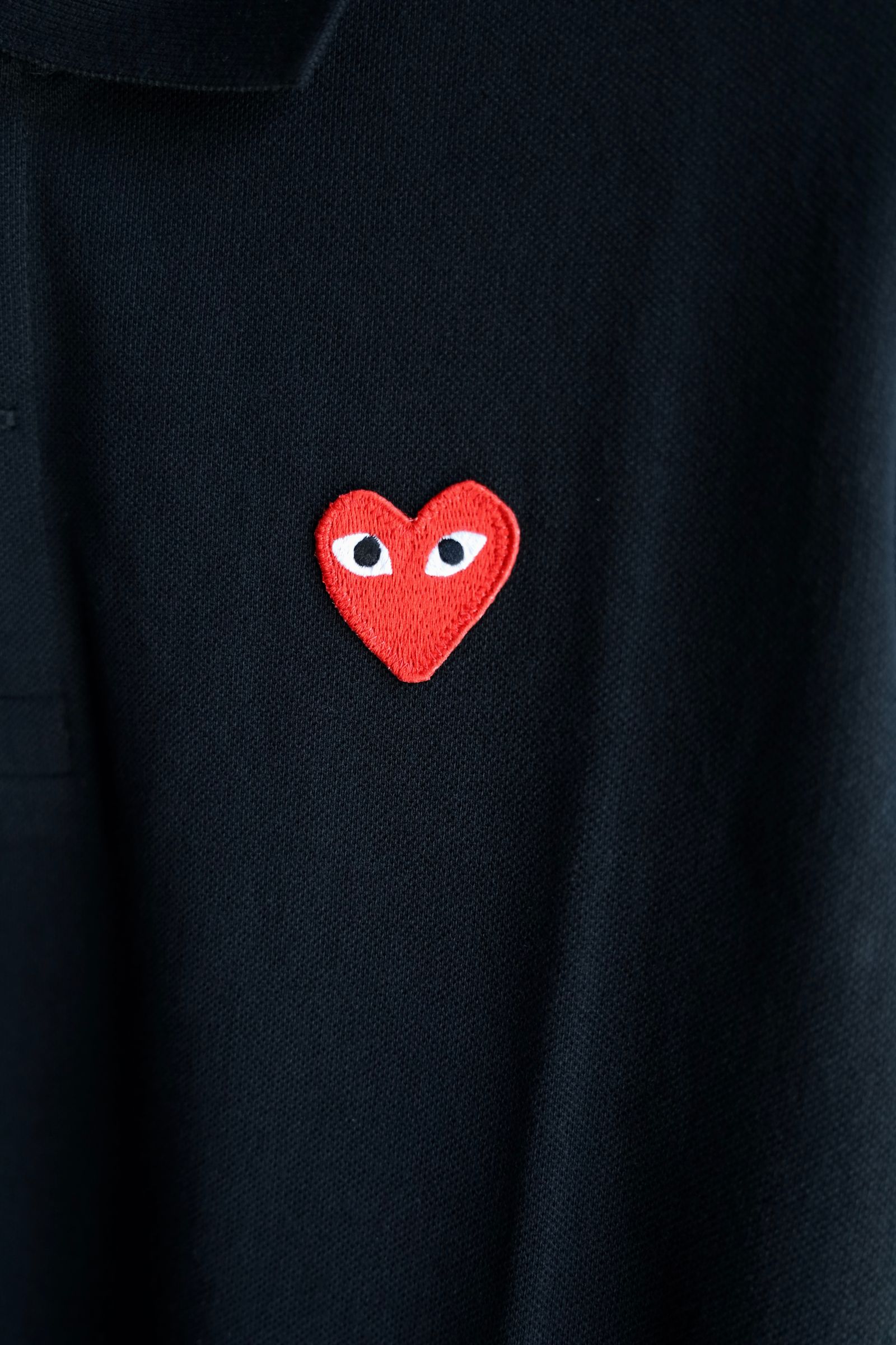 コムデギャルソン ポロシャツ М COMME des GARÇONS PLAY cloplagro_play-azt066-051-1