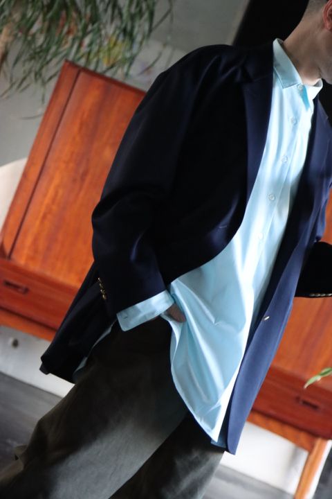 A.PRESSE Pullover Granpa Shirt(22SAP-02-08AH)MINT style