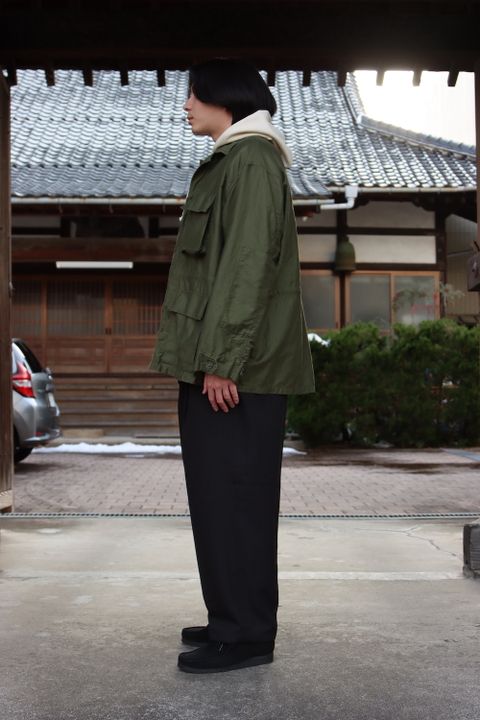 Graphpaper Cotton Linen Moleskin Military Jacket(GU221-30094) style.2022.2.18