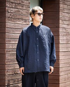 フレッシュサービス 26AW DRY WASHER POPLIN L/S B.D SHIRT(FSC263-50062)NAVY☆8月1日(土)発売！