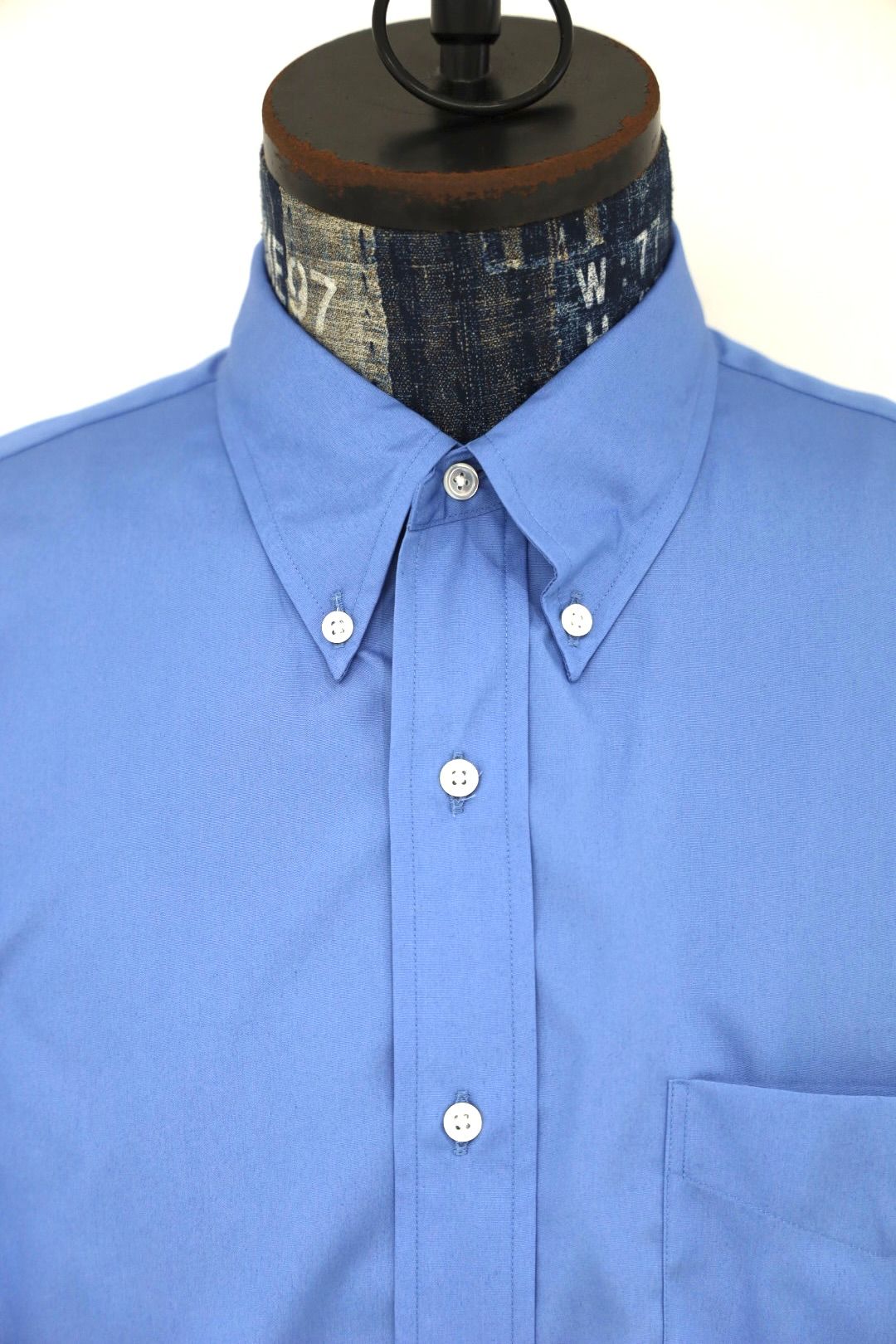 グラフペーパー Easy Care Poplin L/S B.D Box Shirt(GM263-50619)BLUE☆7月11日(土)発売！