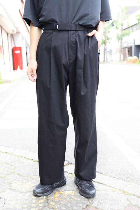 グラフペーパー Solotex Twill Wide Chef Pants(GM261-40162B)BLACK☆3月20日(金)新作発売！
