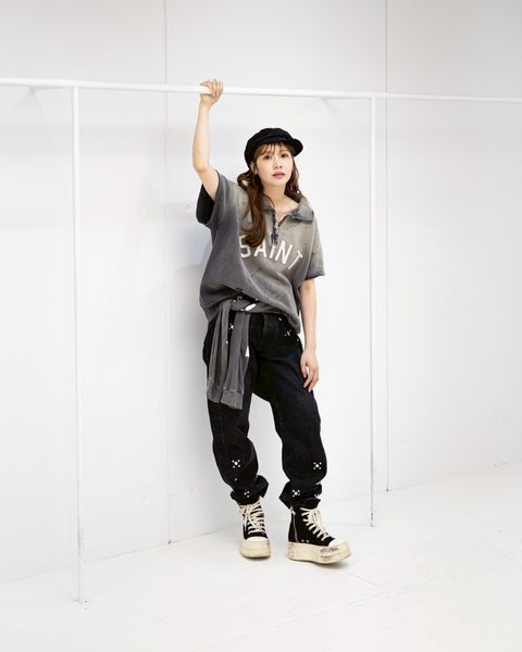 セントマイケル 26SS SAINT HALF ZIP SWEAT style.2026.5.10