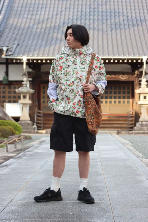 JUNYA WATANABE MAN フラワープリント アノラックパーカー style.2022.5.6