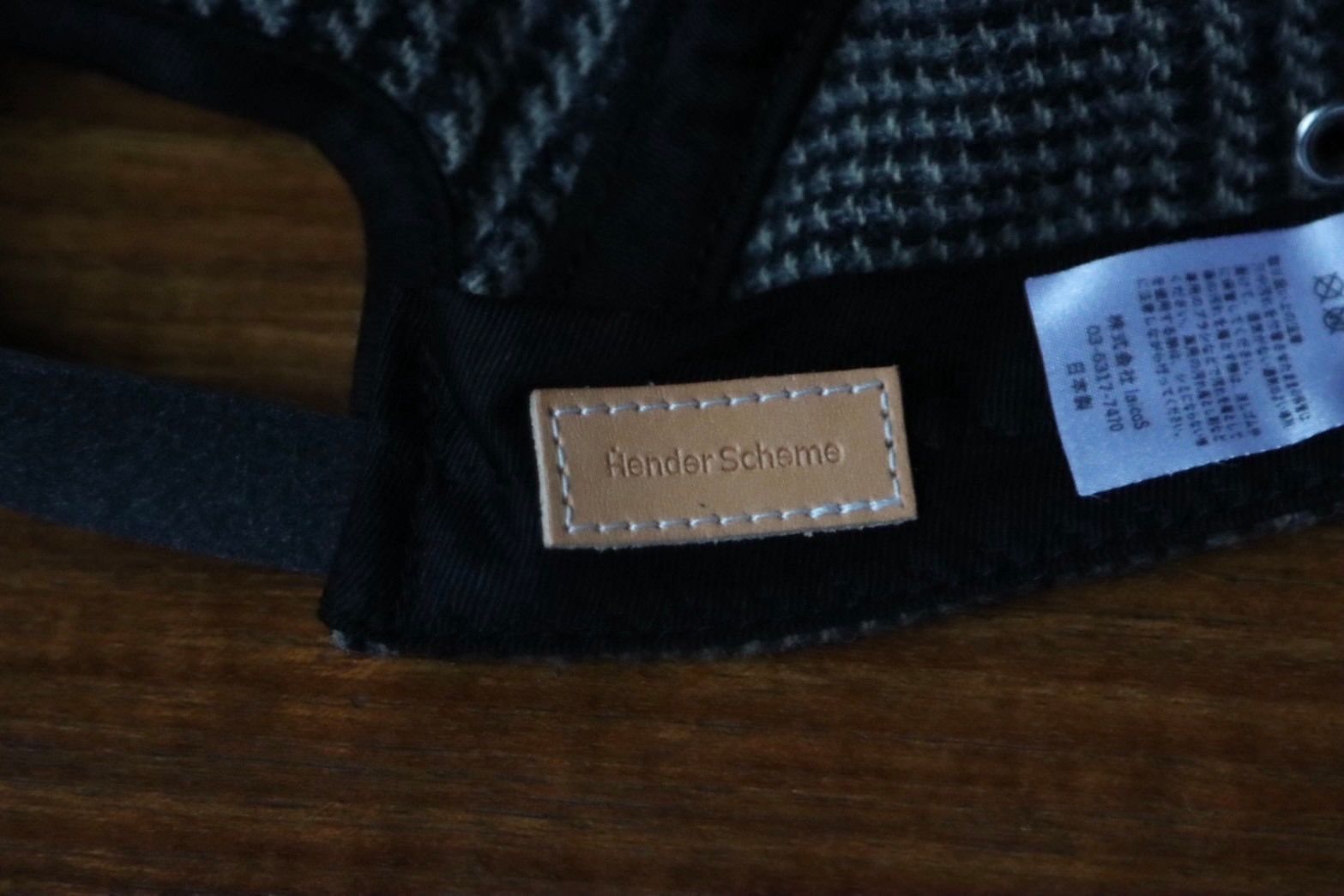 エンダースキーマ 25SA キャップ tweed jet cap(xu-c-twc)black