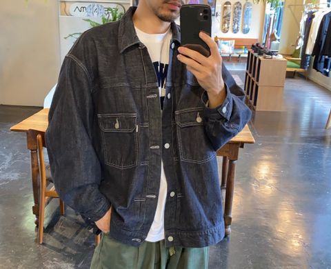 Graphpaper Colorfast Denim Blouson"INDIGO"Style.7.28.