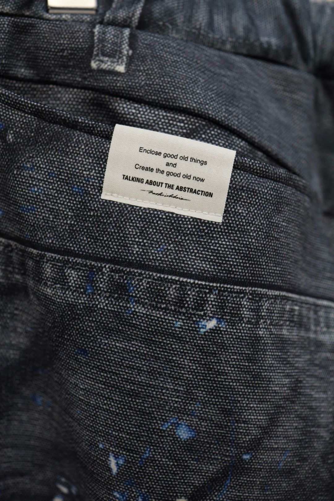 トーキングアバウト ジ アブストラクション 26SS ワイドパンツ PRINT DUCK WIDE PT(26SS-PT-002CH)BLACK新作発売！