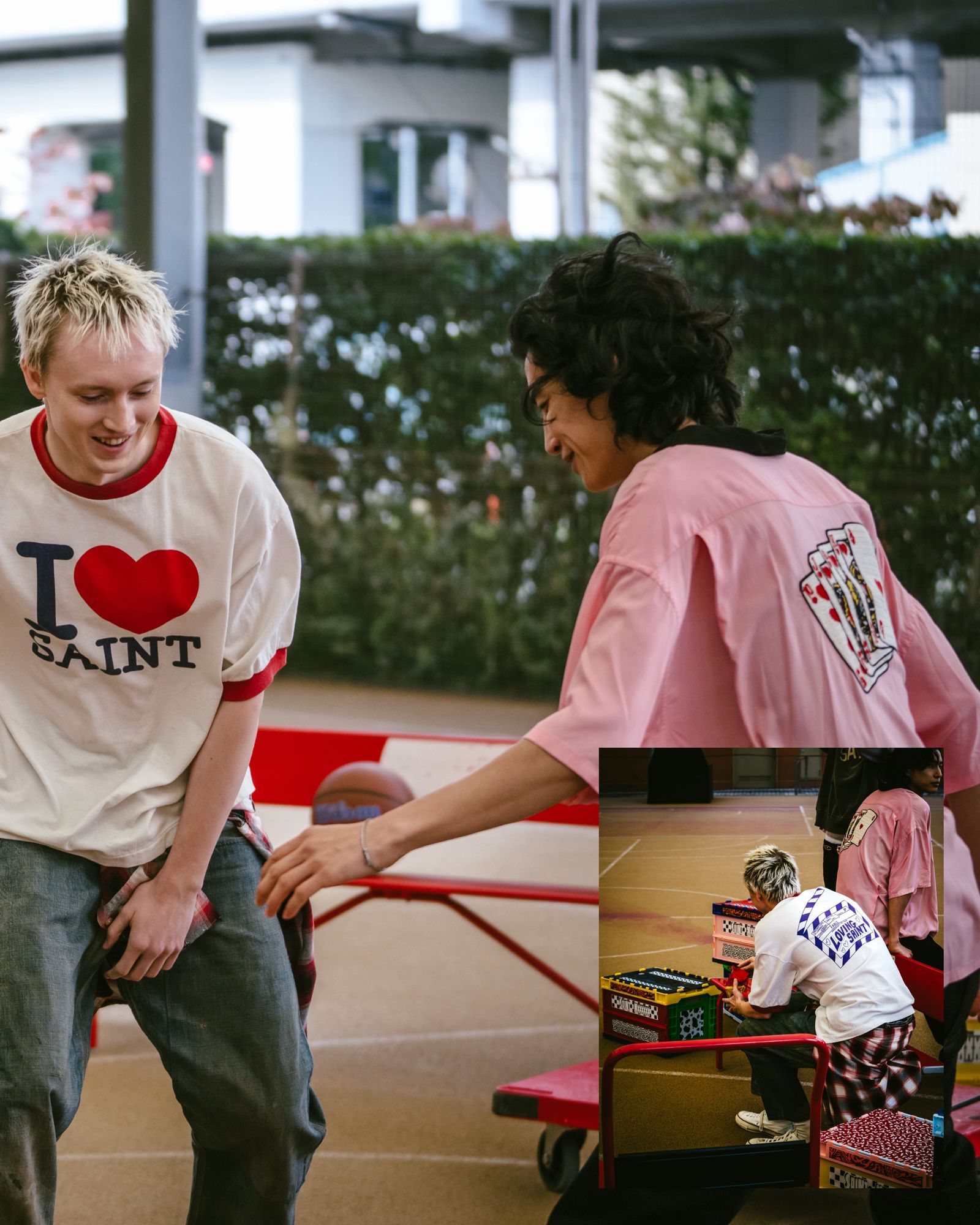 セントマイケル 26SS I LOVE SAINT_SS T-SHIRT(SM-MK8-0000-018)WHITE☆4月29日(水)新作発売！