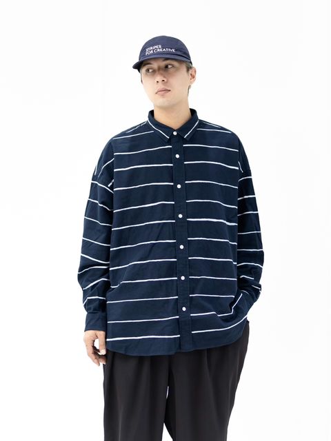 S.F.C 2026FW エスエフシー SIDE STRIPES NEL SHIRT(SFCFW26S03)Navy☆10月17日(土)発売！