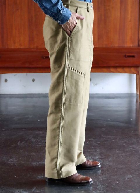 blurhms22FW Work Cardigan Jacket & Utility Back side Trousersスタイル.2022.8.14.