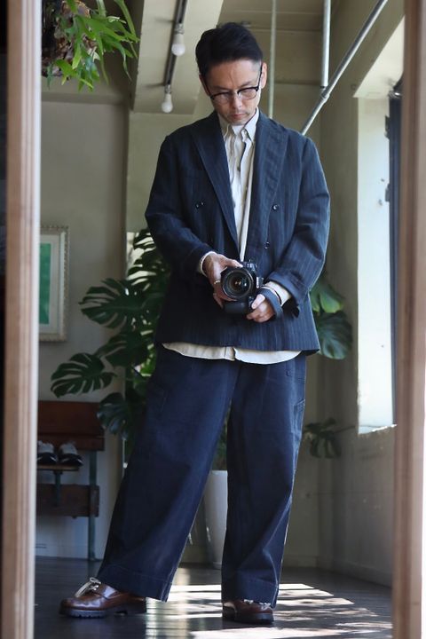 アプレッセ22FW USAF Hemmed Bottoms"BLACK"スタイル