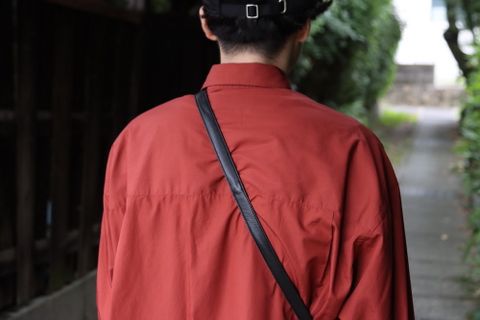 Graphpaper Broad L/S Oversized Regular Collar Shirt(GM223-50063) style. 2022.07.24.