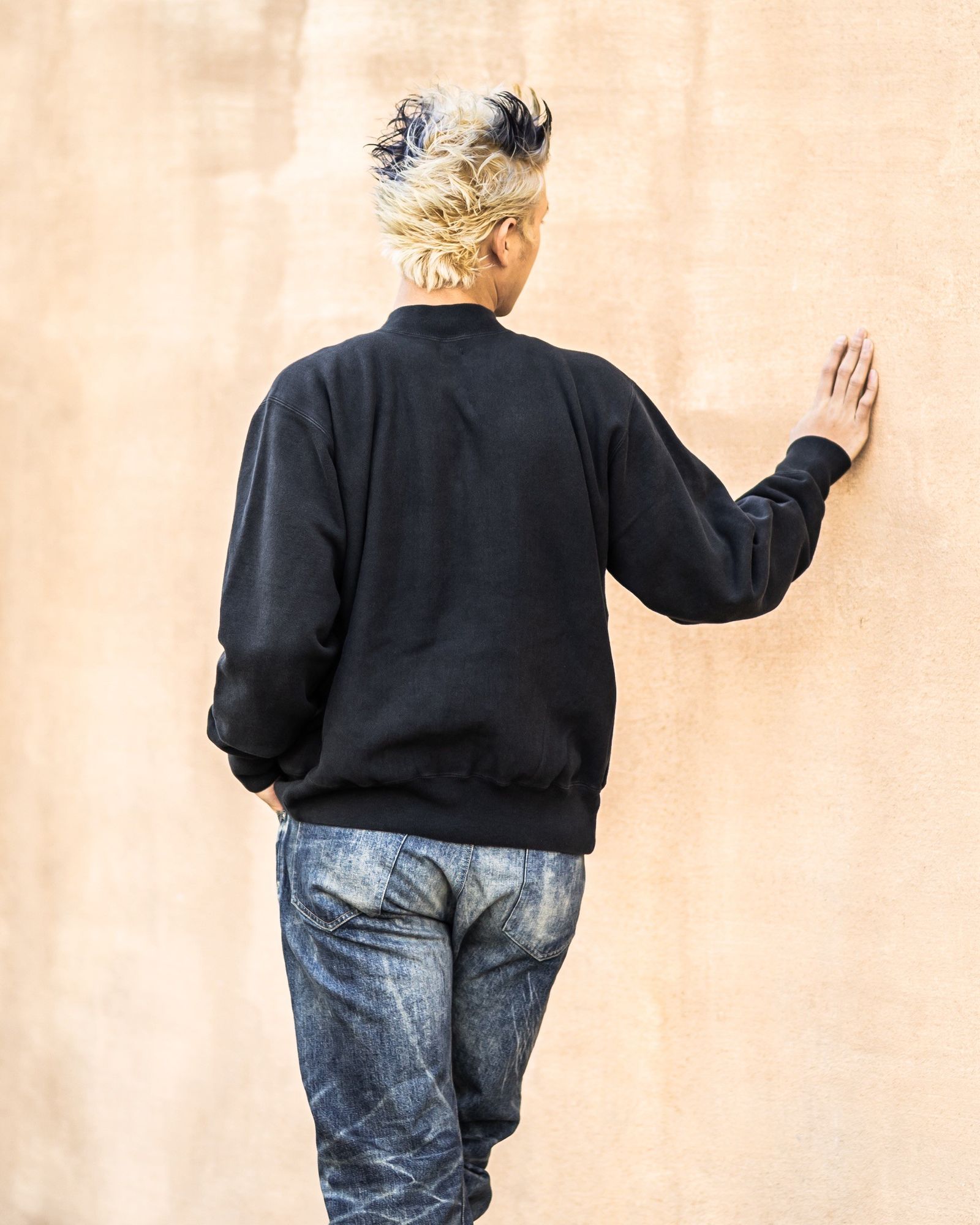 アプレッセ 2026 STYLE1 Vintage Half Zip Rib Collar Sweatshirt(26SAP-05-11)BLACK☆12月13日(土)発売！