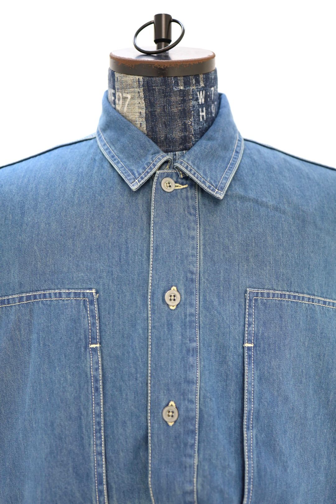 フレッシュサービス DENIM PULLOVER SHIRT(FSC261-50187FB)FADE INDIGO☆2月21日(土)新作発売！