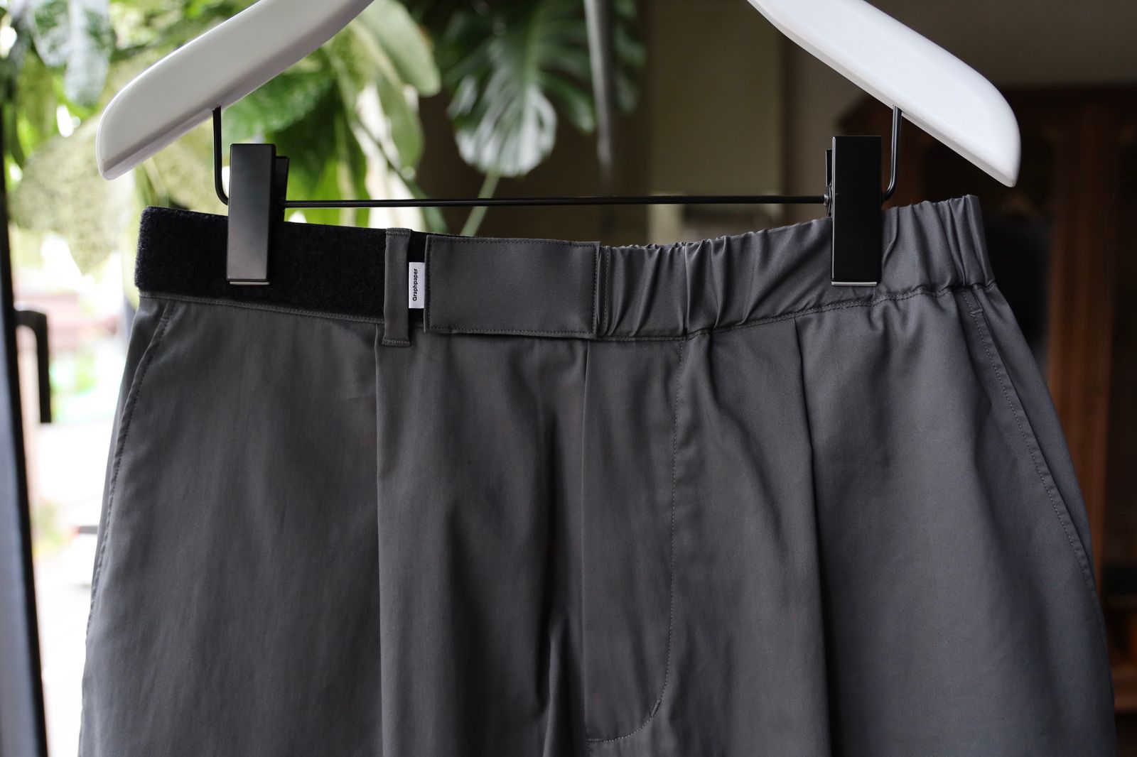 グラフペーパー Solotex Twill Wide Chef Shorts(GM252-40006B)GRAY