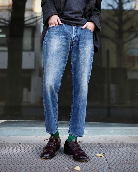 A.PRESSE アプレッセ 2024 Style1 Washed Denim Pantsスタイル