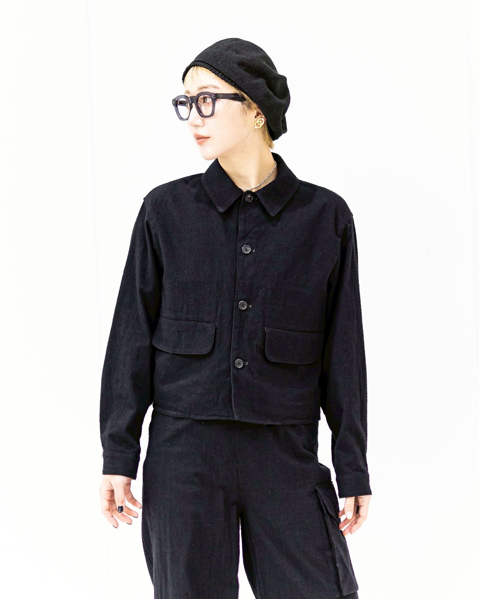 blurhms Silk/Cotton Nep Short Jacket STYLE 2026.02.26