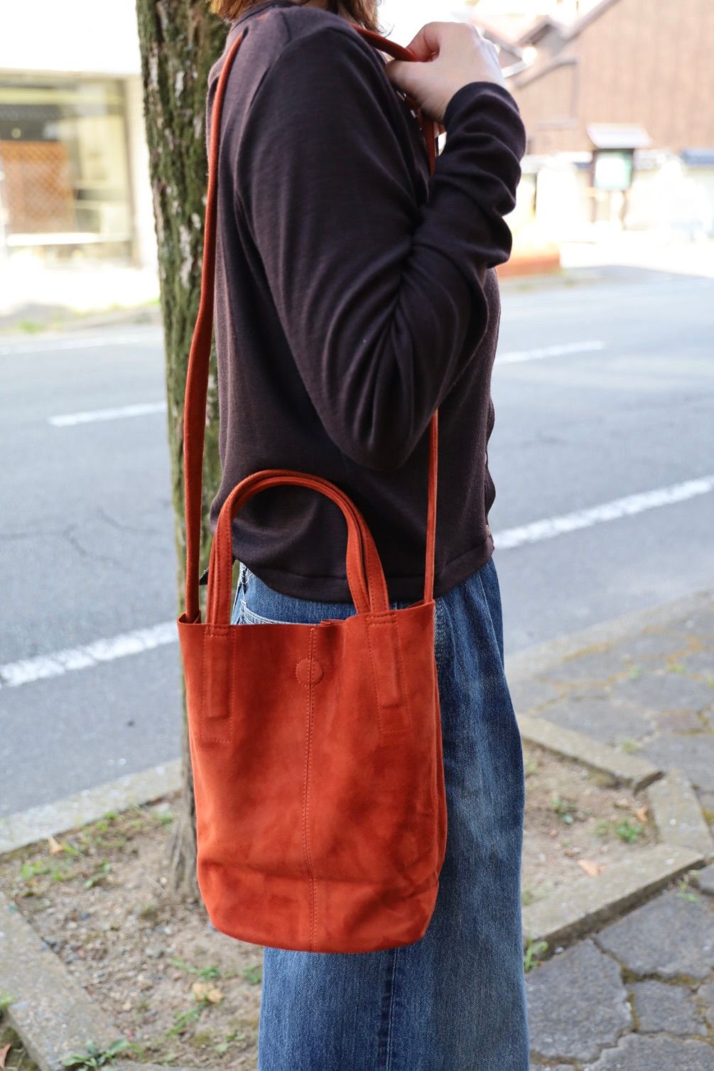 Morphee / モルフェトートバッグ 2WAY SMALL TOTE(SHORT) SUEDE[TERACCOTTA]☆新作発売！