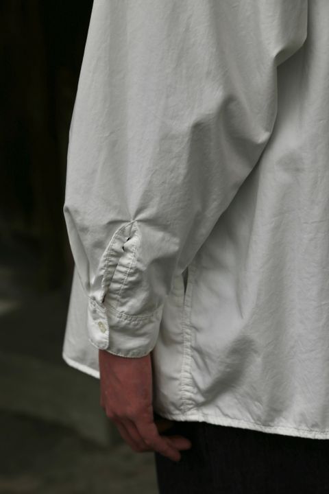 Garment Dyed Poplin Umbrella Yoke Shirt(GM211-50032) style.2021.2.14.