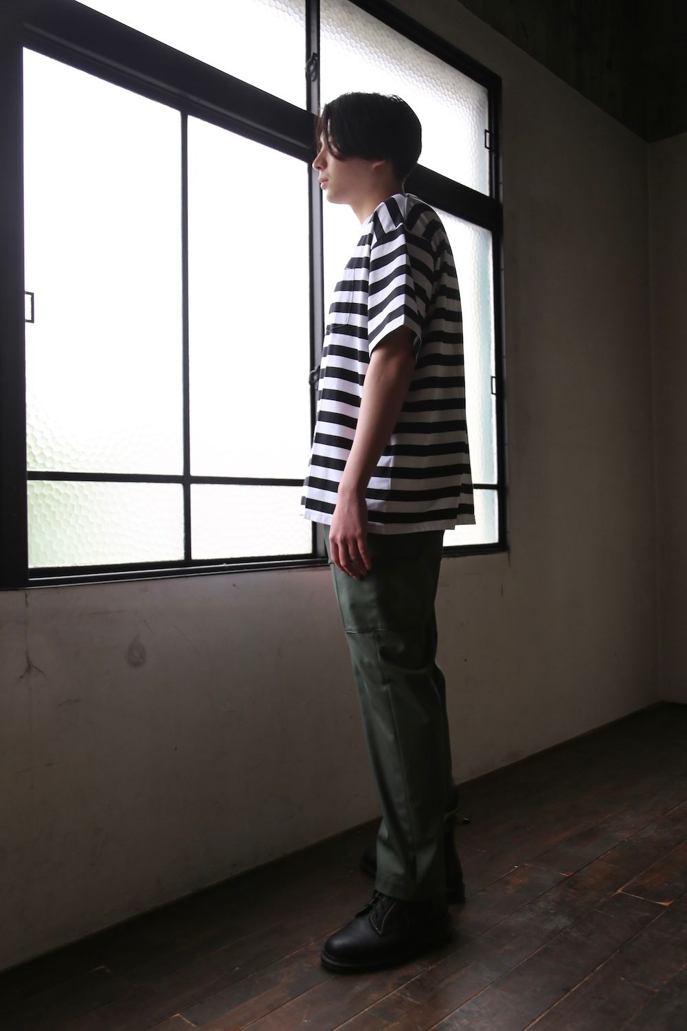 Graphpaper Border S/S Pocket Tee style.2021.5.2.