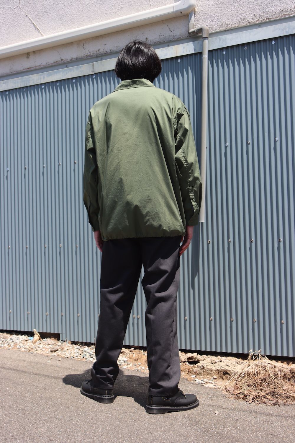FreshService 22SS SIDE POCKETS STRETCH OVER SHIRT style.2022.5.6
