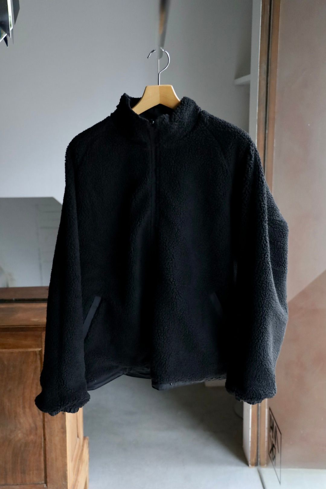 イズネスミュージック 25AW DELAY REVERSIBLE FLEECE JACKET (IMP6_22_MUSIC DELAYJK01)BLACK☆新作発売！