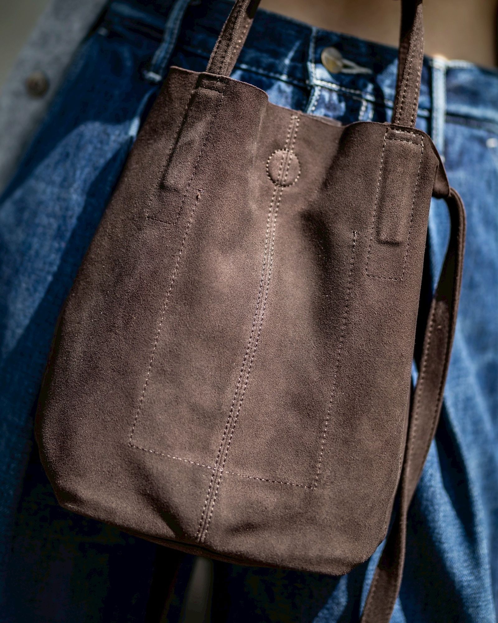 Morphee / モルフェトートバッグ2WAY SMALL TOTE(SHORT)SUEDE[DARK CHOCO]☆新作発売！