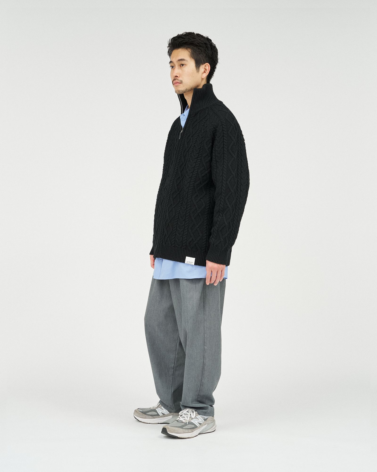 フレッシュサービス SHETLAND WOOL x SOLOTEX® TECH FISHERMAN ZIP-UP(FSC253-80166)BLACK★10月18日(土)発売！